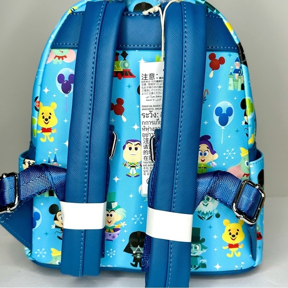 Disney Parks Magic Kingdom Chibi Balloon Allover Print Mini Backpack - Picture 6 of 8